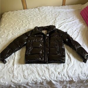 Moncler Shiny Black Puffer Jacket